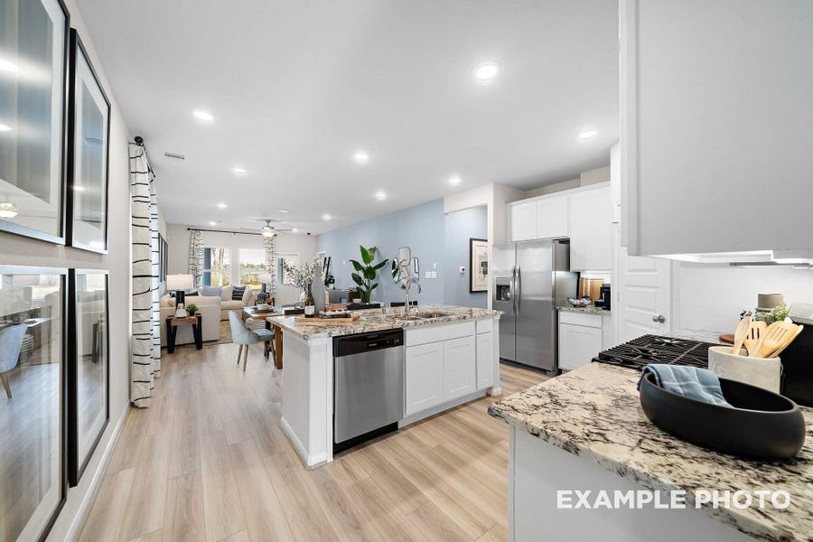 Representative furnished interior of a home built from the The San Marcos F by Davidson Homes LLC in Spring Branch Crossing, Conroe (Image 11).
