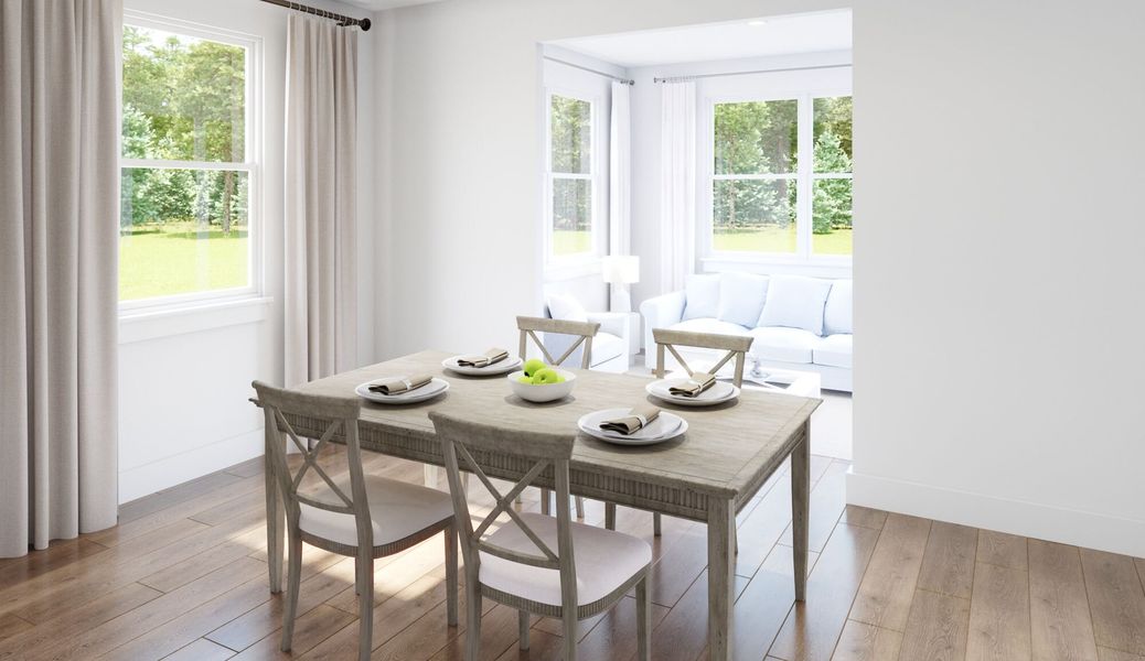 Representative furnished interior of a home built from the Skyway by Mattamy Homes in Cardinal Landing, Coats (Image 5).