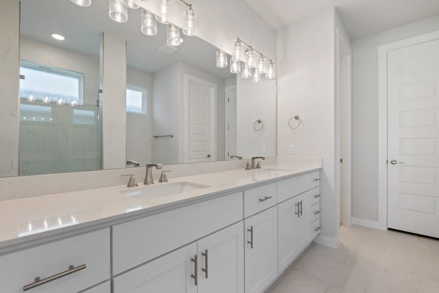 Furnished interior view inside a new home in Lariat, Liberty Hill (Image 15).