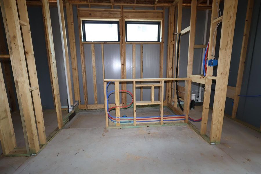 In-progress construction of a new home in The Highlands Encore - Tranquil Collection, Porter, TX (Image 4).