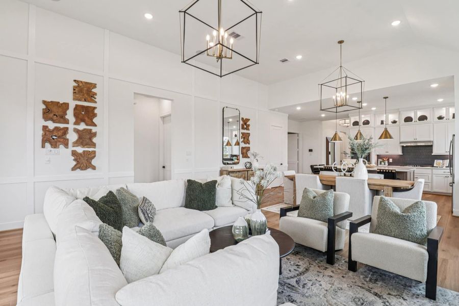 Representative furnished interior of a home built from the Lauren by Chesmar Homes in The Highlands, Porter (Image 8).
