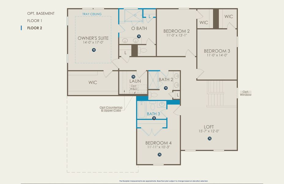 Riverton Floor Plan, Quick Move-In Home, Floor 2