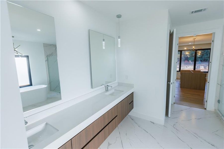 Furnished interior view inside a new home in , Suwanee (Image 12).