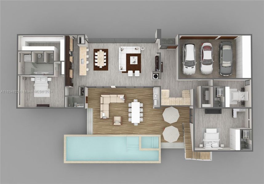 2D floor plan layout of this home in , Lake Worth, FL (Image 3). 2D floor plan layout of this home in , Lake Worth, FL (Image 3).