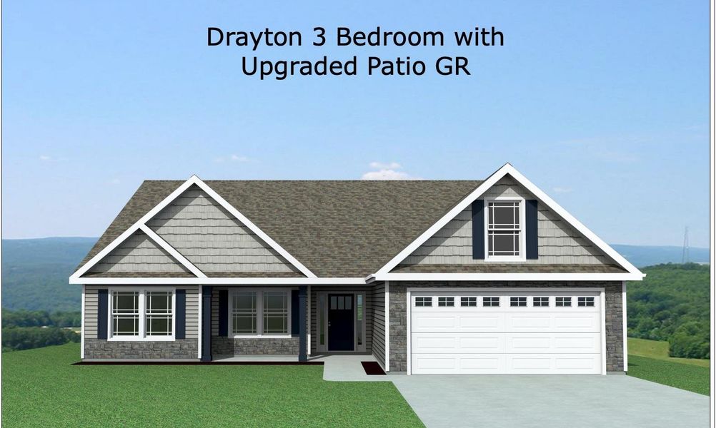 Front exterior of a new home in Ballentine Ridge, Lyman, SC, highlighting curb appeal (Image 10).