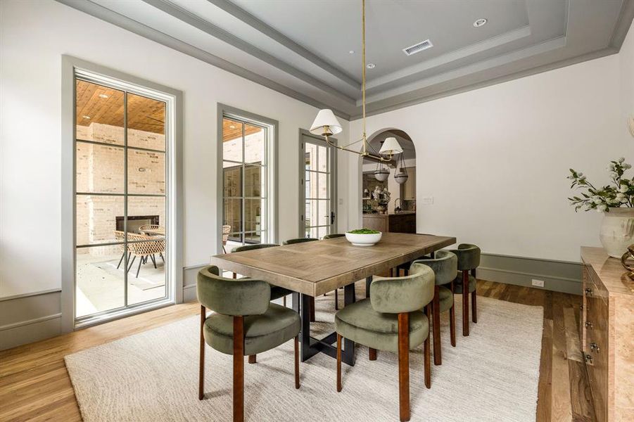 Furnished interior view inside a new home in , Dallas (Image 17).