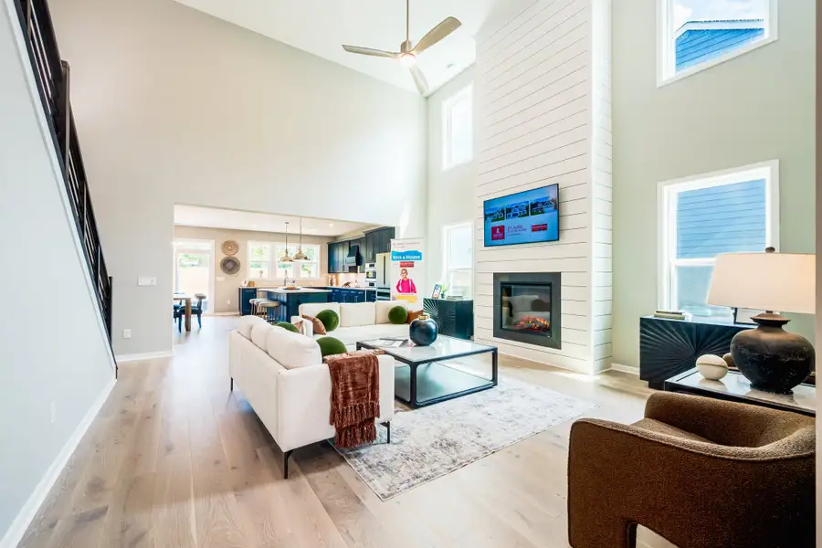 Representative furnished interior of a home built from the Olive by Fischer Homes in Leeland Farms, Fuquay Varina (Image 3).