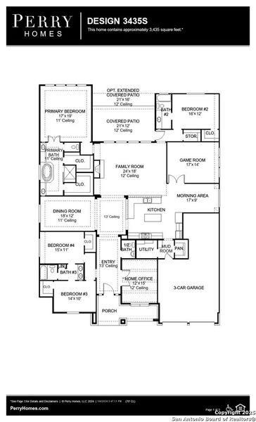 2D floor plan layout of this home in Esperanza 80', Boerne, TX (Image 4). 2D floor plan layout of this home in Esperanza 80', Boerne, TX (Image 4).