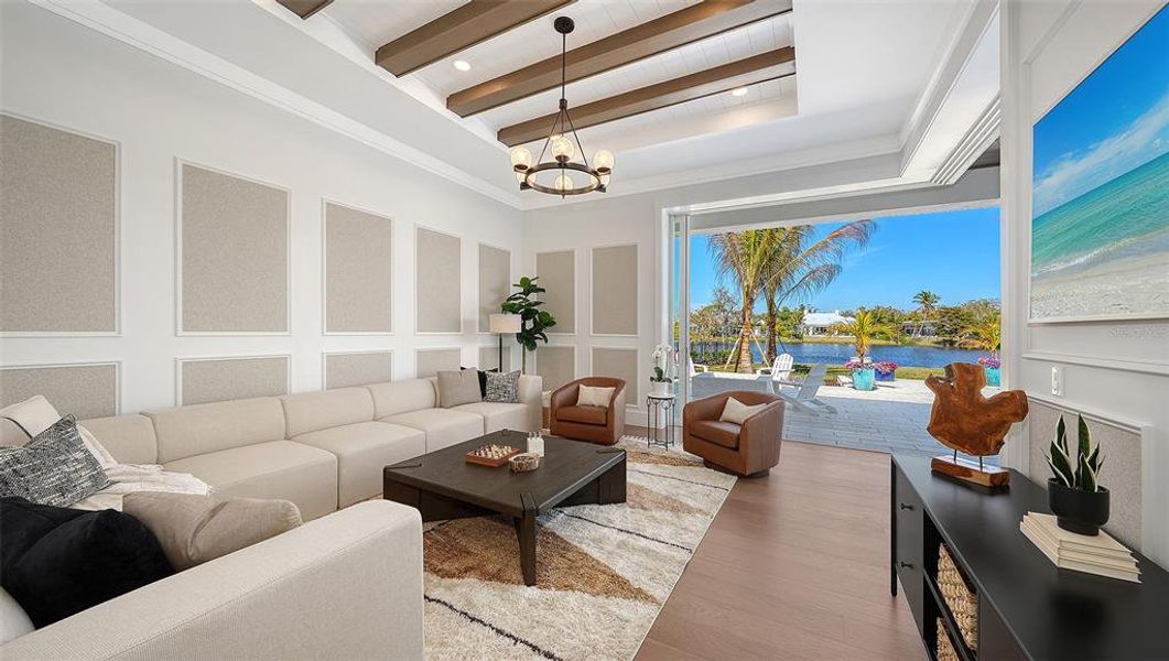 Furnished interior view inside a new home in , Sarasota (Image 20).