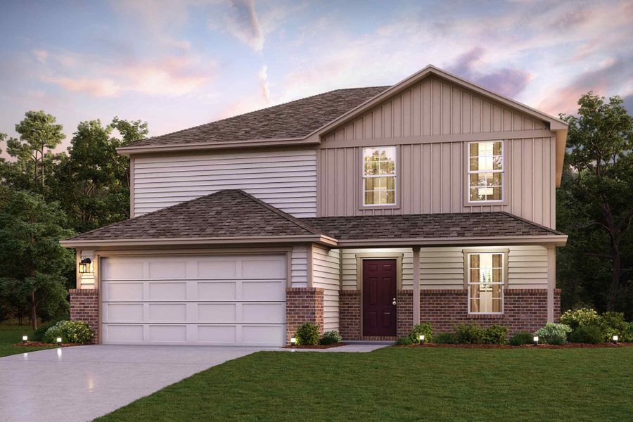 Elevation B2T for Gardner floor plan at Courtland Place exterior