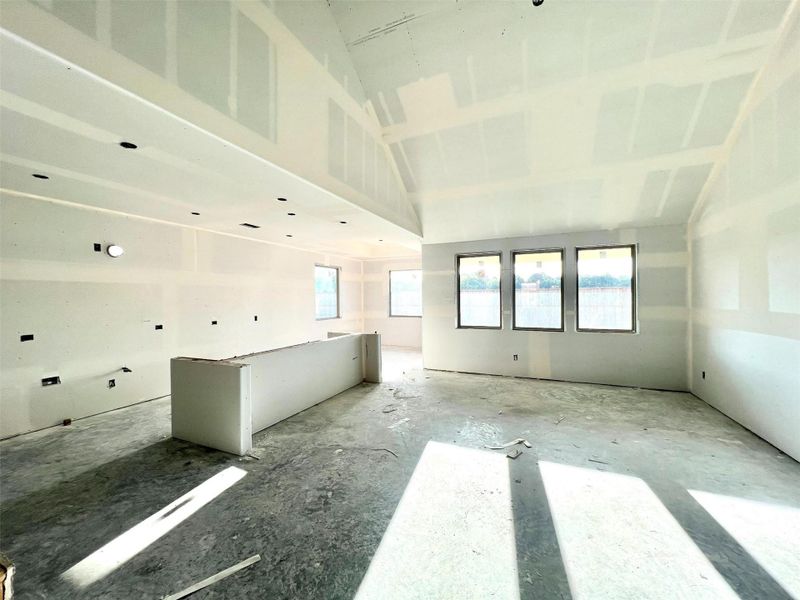 Actual progress of your home.