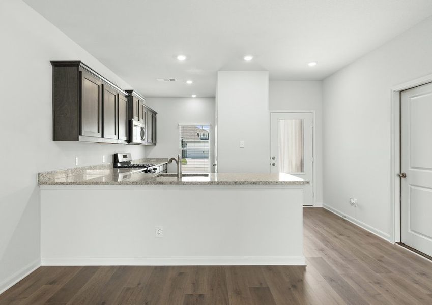 The upgraded kitchen is the perfect space to make meals special. The upgraded kitchen is the perfect space to make meals special.