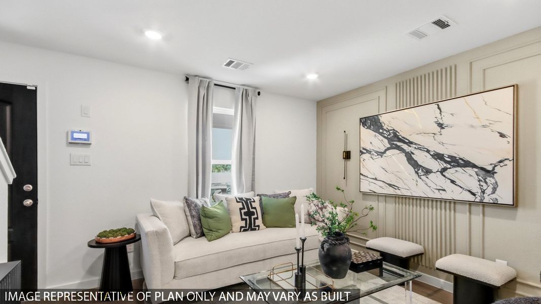 Furnished interior view inside a new home in Baron Village, Conroe (Image 5).