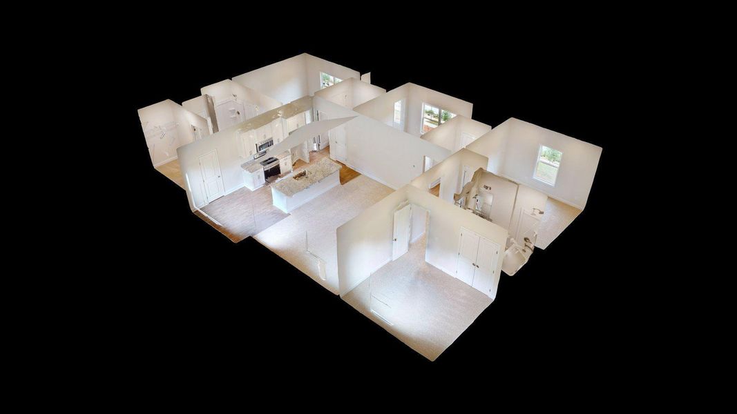 2D floor plan layout of this home in , Orangeburg, SC (Image 3).