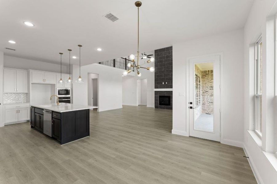 Furnished interior view inside a new home in Cambridge Crossing, Celina (Image 13). Furnished interior view inside a new home in Cambridge Crossing, Celina (Image 13).