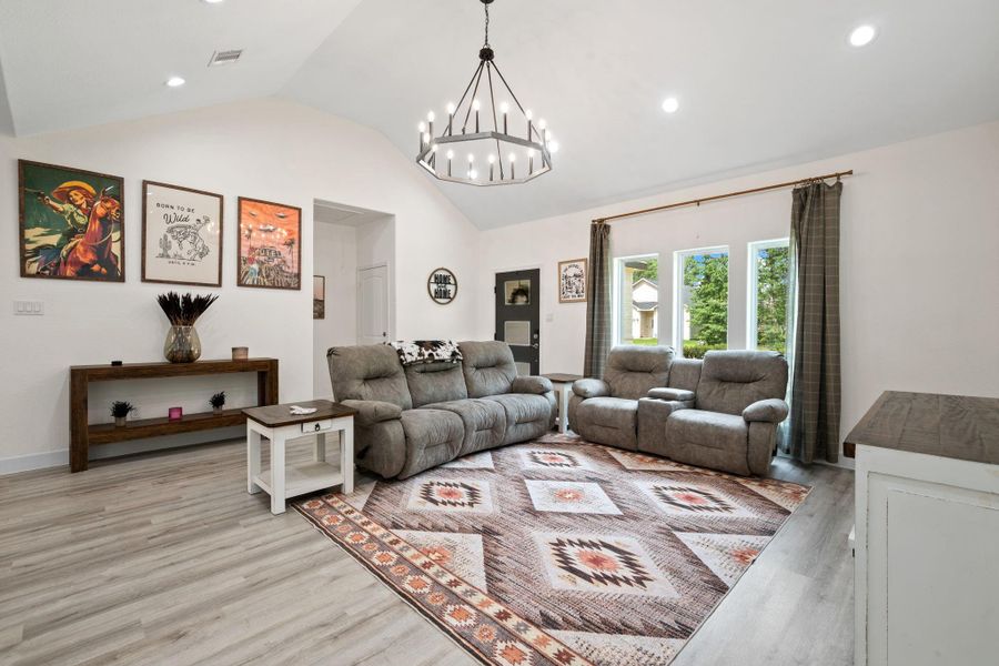 Furnished interior view inside a new home in , Livingston (Image 12).