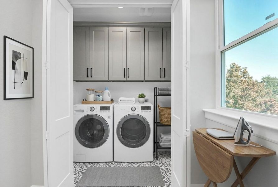 Furnished interior view inside a new home in , Houston (Image 30).