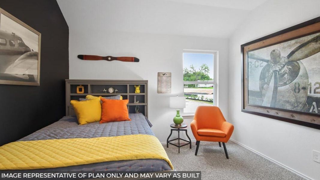 Furnished interior view inside a new home in Sunterra, Katy (Image 14).