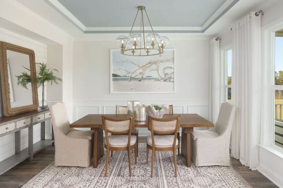 Representative furnished interior of a home built from the Woodward by Pulte Homes in Indigo Bay, Myrtle Beach (Image 13).