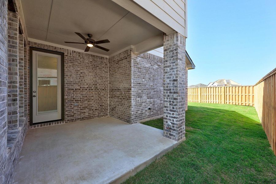 Exterior details and patio area of a home in Parmer Ranch, Georgetown (Image 4). Exterior details and patio area of a home in Parmer Ranch, Georgetown (Image 4).