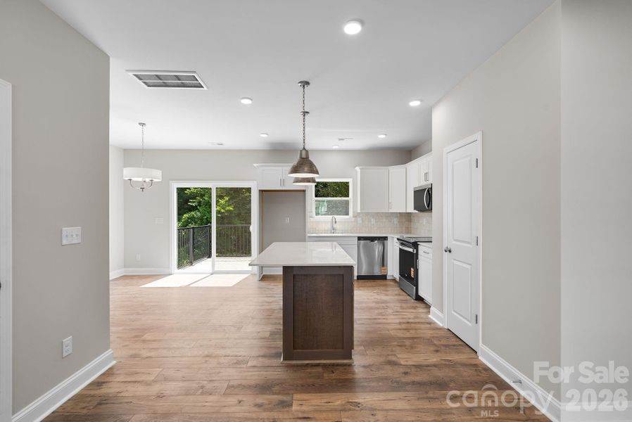 Furnished interior view inside a new home in , Asheville (Image 8). Furnished interior view inside a new home in , Asheville (Image 8).