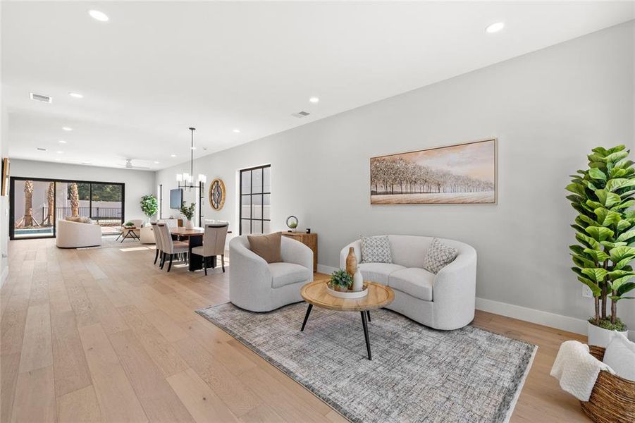 Furnished interior view inside a new home in , Orlando (Image 44). Furnished interior view inside a new home in , Orlando (Image 44).