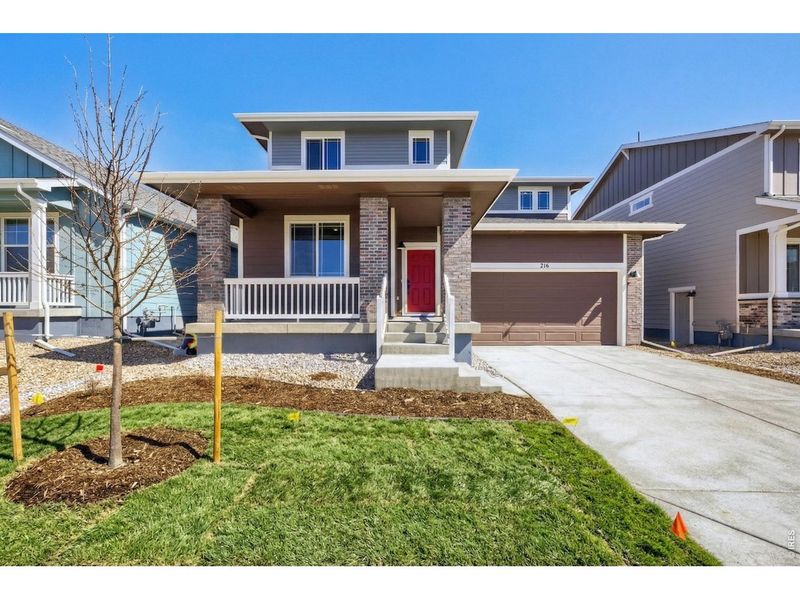 Exterior details and patio area of a home in Farmstead, Berthoud (Image 24).
