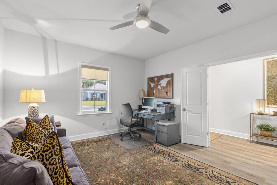 Furnished interior view inside a new home in Cedar Glen Preserve, Huger (Image 34).