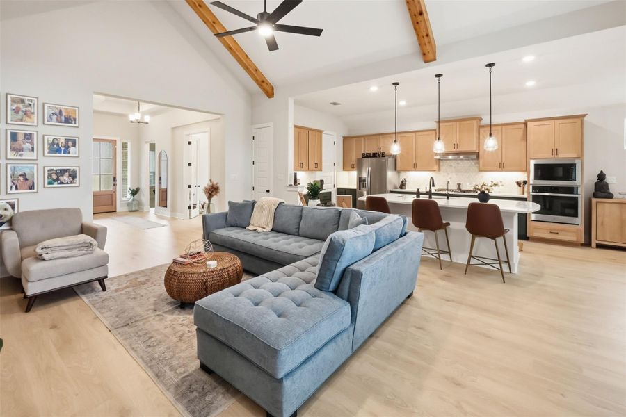 Furnished interior view inside a new home in 6 Creeks, Kyle (Image 24). Furnished interior view inside a new home in 6 Creeks, Kyle (Image 24).