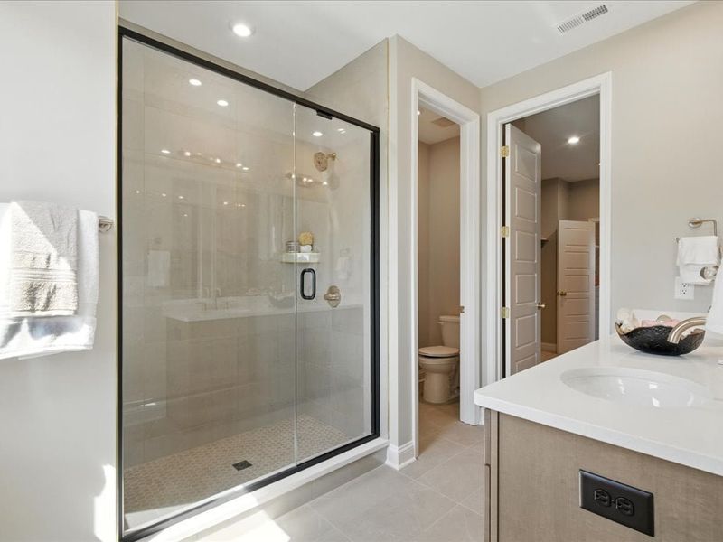 Representative furnished interior of a home built from the Sawyer by Tri Pointe Homes in Grahym at Southbridge, Fort Mill (Image 32).