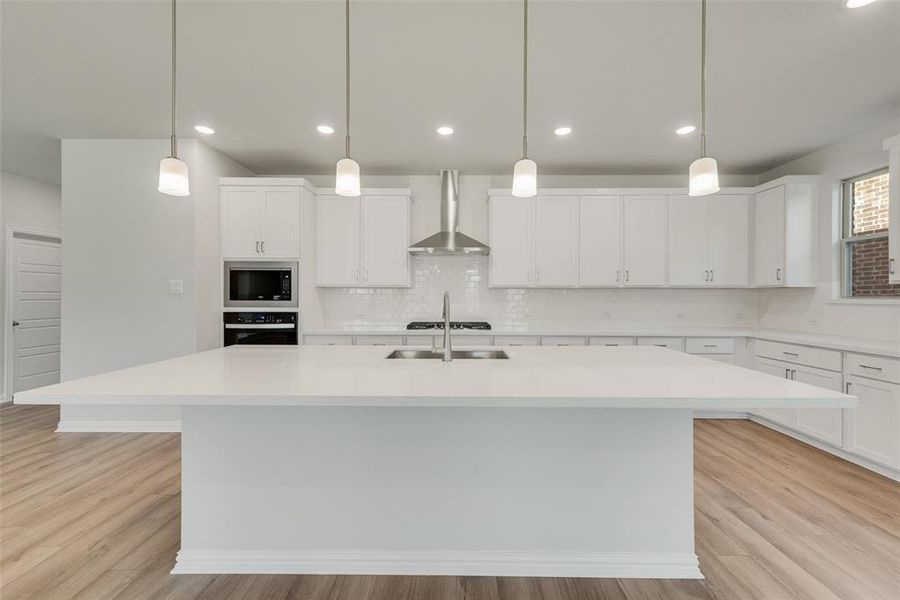 Furnished interior view inside a new home in Valencia On The Lake, Little Elm (Image 8).