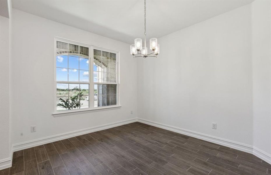 Elegant dining room*real home pictured