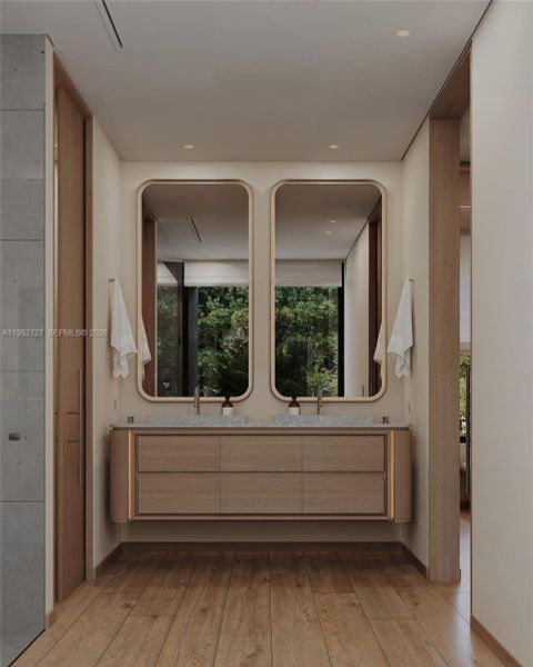 Furnished interior view inside a new home in , Miami Beach (Image 7).