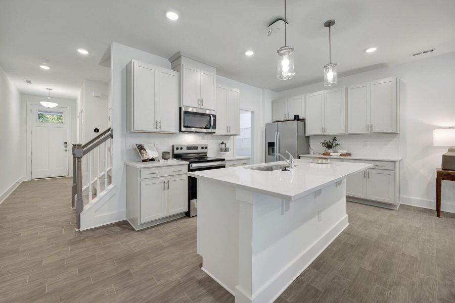 Representative furnished interior of a home built from the Aurora by Mattamy Homes in Ashmore Townes, Garner (Image 5).