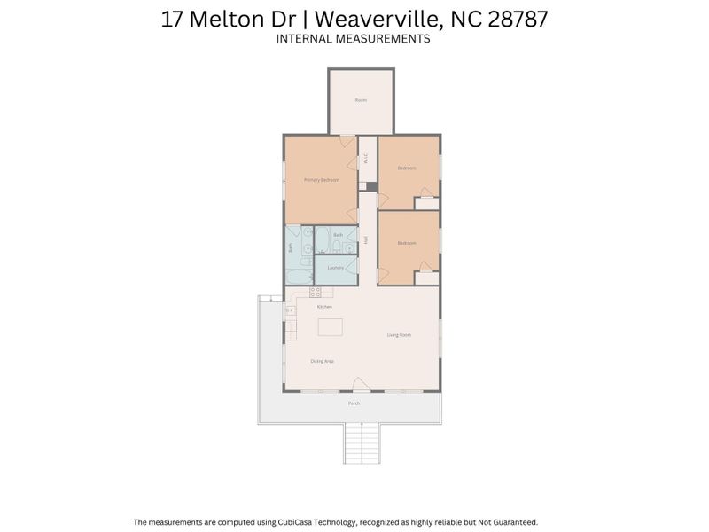 2D floor plan layout of this home in , Weaverville, NC (Image 3).