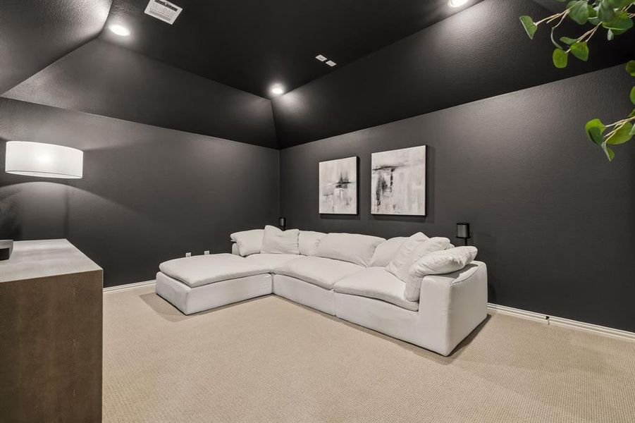 Furnished interior view inside a new home in , The Colony (Image 5).