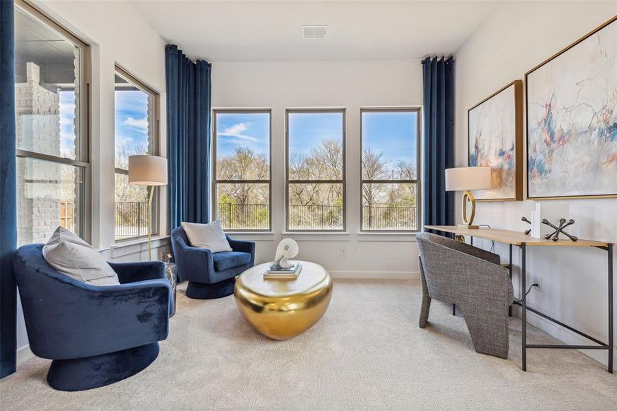 Furnished interior view inside a new home in Painted Tree, McKinney (Image 13). Furnished interior view inside a new home in Painted Tree, McKinney (Image 13).