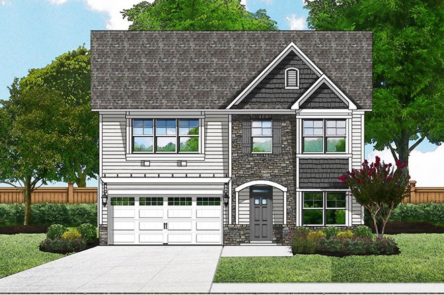 Elevation F - Optional Trellis