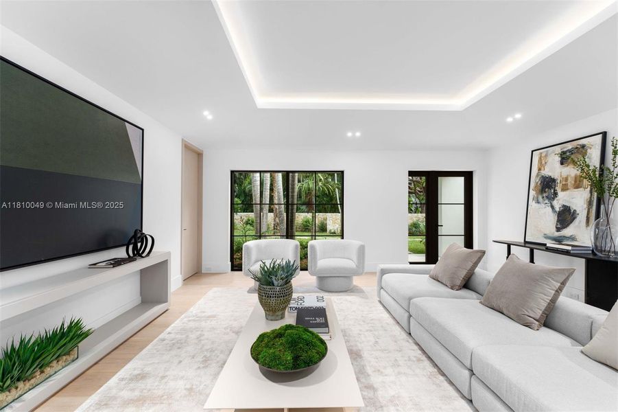 Furnished interior view inside a new home in , Miami (Image 11).