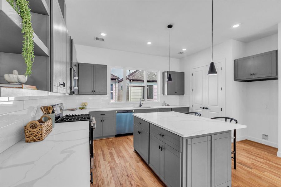 Another view of the kitchen area. Another view of the kitchen area.