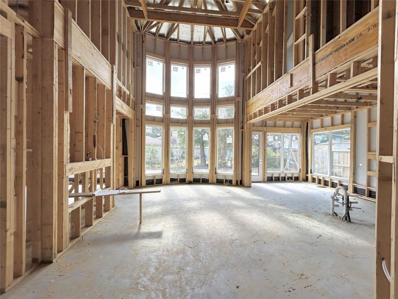 Open Concept Kitchen and Living Area. Construction photo as of 11-19-2025