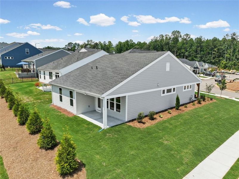Front exterior of a new home in Easton Park, Dallas, GA, highlighting curb appeal (Image 19). Front exterior of a new home in Easton Park, Dallas, GA, highlighting curb appeal (Image 19).