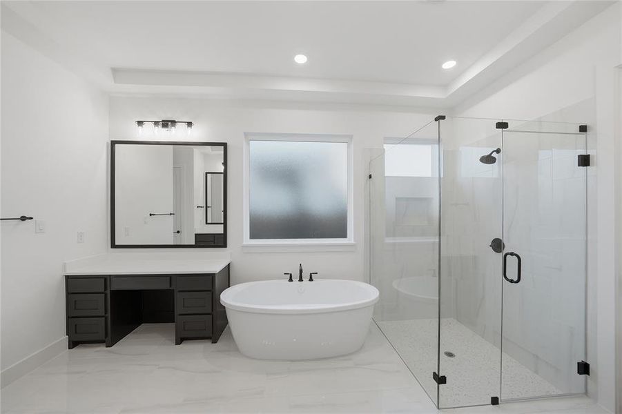 Furnished interior view inside a new home in Light Farms Graham/Reagan, Celina (Image 17). Furnished interior view inside a new home in Light Farms Graham/Reagan, Celina (Image 17).