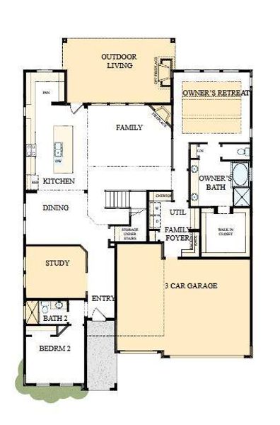 Floorplan – The success of a floorplan is the way you can move through it…You’ll be amazed at how well this home lives…We call it traffic patterns.