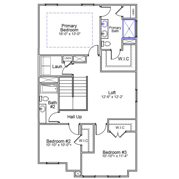 2D floor plan layout of this home in Bluefield, Lexington, SC (Image 3). 2D floor plan layout of this home in Bluefield, Lexington, SC (Image 3).