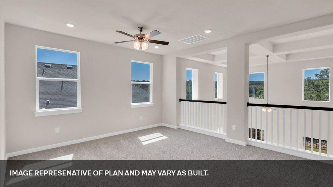 Spacious, unfurnished interior of a new home in Rosenbusch Ranch, Leander (Image 23). Spacious, unfurnished interior of a new home in Rosenbusch Ranch, Leander (Image 23).