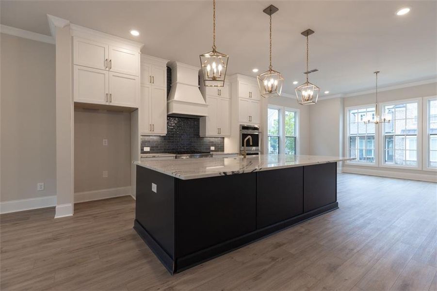 Furnished interior view inside a new home in Brackley Single Family, Cumming (Image 9).