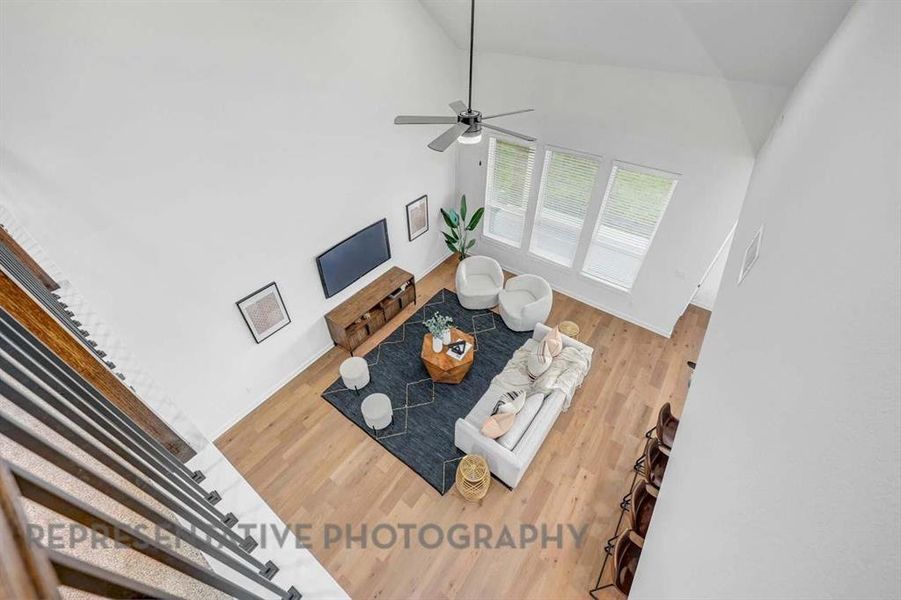 Furnished interior view inside a new home in Wildflower Ranch: 50ft. lots, Dish (Image 13).