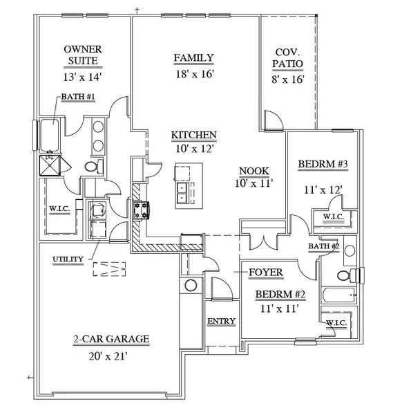 2D floor plan layout of this home in Runaway Bay, Runaway Bay, TX (Image 2). 2D floor plan layout of this home in Runaway Bay, Runaway Bay, TX (Image 2).