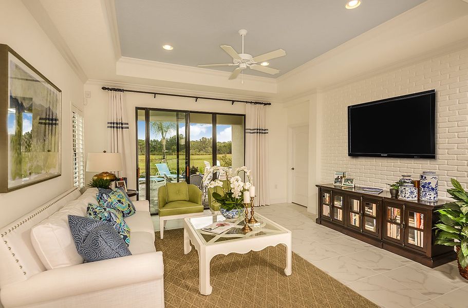 Representative furnished interior of a home built from the Fresh Spring by Neal Communities in Vicenza, Venice (Image 5).